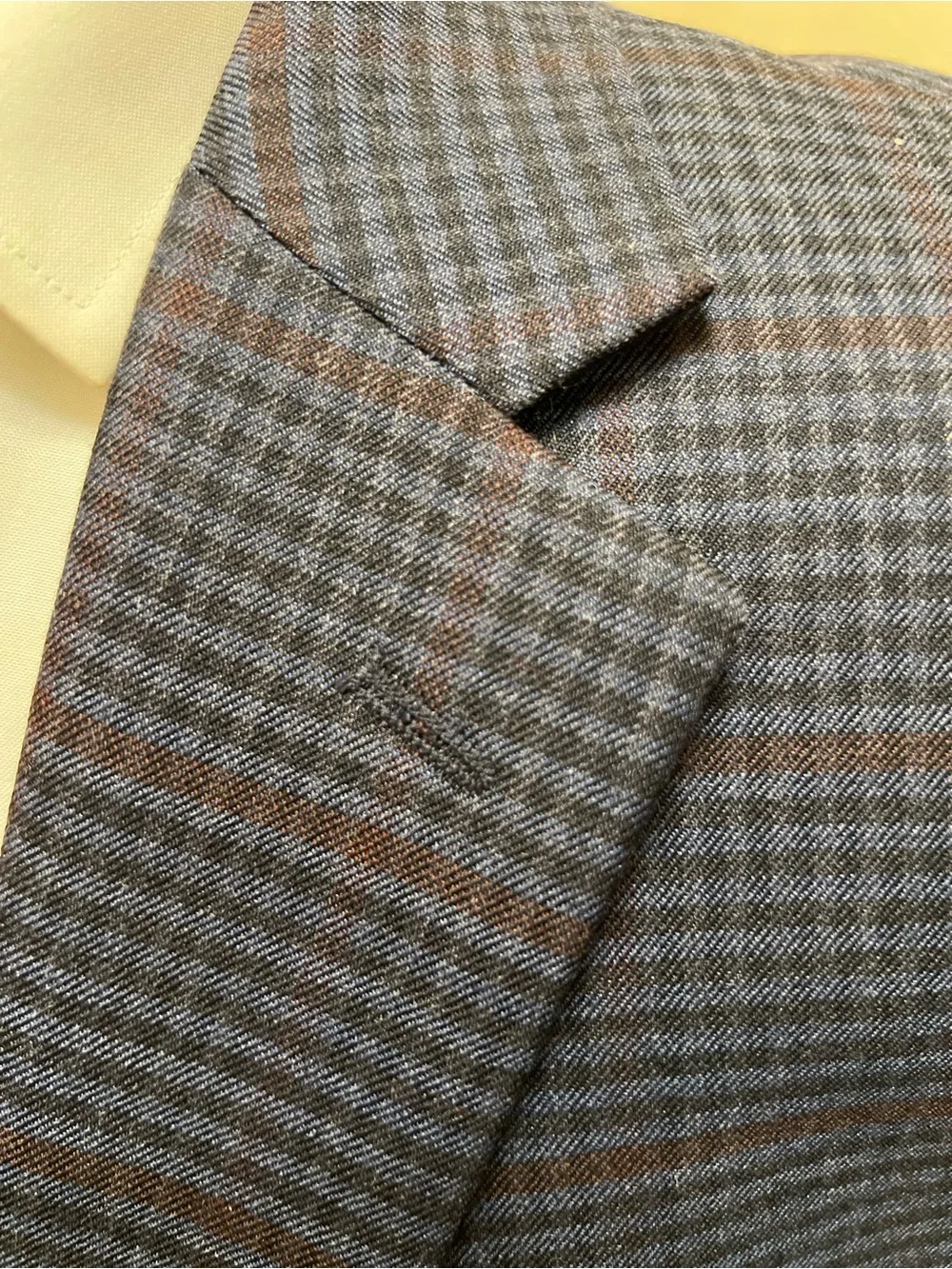 Jos A Bank 2 Button Plaid Check Sport Coat Blazer Jacket Blue Men 44L